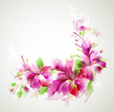 Stylish Shiny Flower Art Background Vector 01 Flower Art Flower Art Images Art Background