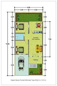 Desain minimalis yang lebih mengutamakan 26. 10 Contoh Denah Rumah Type 45 1 2 Lantai Lamudi