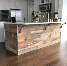 The Reclaimed Brown On This Kitchen Island Remodel Is Amazing Interior Kitchen Remodel Reclaimed Rustic Kitchen Kitchen Remodel Wood Kitchen