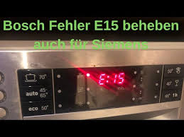 Hurra hurra er hat den geschirrspüler (schon wieder) repariert. Bosch Geschirrspuler E15