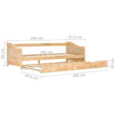 180cm x 86cm x 78cm (altezza scopri l'assortimento di divani letto angolari di mondo convenienza. Vidaxl Divano Letto A Scomparsa In Legno Di Pino 90x200 Cm Arredamento Casa Cucina Epto