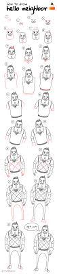 This listing is for a digital copy of the graphic shown and will be sent to you in an instant download. How To Draw Hello Neighbour