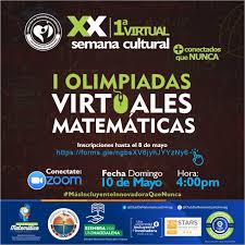 Olimpiada nacional de matemática … I Olimpiadas Virtuales Matematicas Del Club De Pensadores Matematicos Del Departamento De Estudios Generales E Idiomas Universidad Del Magdalena