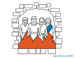 Cut around shadrach, meshach, and abednego and glue in place. Shadrach Meshach Abednego Abcjesuslovesme