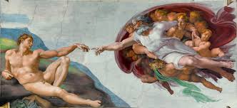 Ficheiro:The Creation of Adam.jpg – Wikipédia, a enciclopédia livre Criador e Criatura