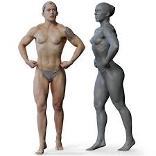 Those 24 art reference photos are collected into one pose. when the project first started, we imagined our customers as sculptors. Female 02 Anatomy Reference Pose 05