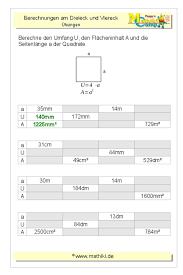 Berechnungen Am Quadrat Klasse 7 8 Kostenloses Arbeitsblatt Mit Losungen Als Pdf Download Mathematik Lernen Matheaufgaben Mathe Unterrichten