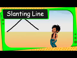 Maths Patterns Slanting Lines English Youtube
