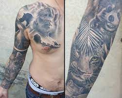 Tattoos Shade Of Blue Salon De Tatouage A Geneve