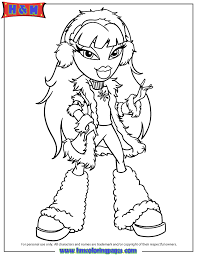 For girls, bratz is of course a quite popular character. Jade From Bratz Cartoon Coloring Page Free Printable Coloring Pages Coloring Home
