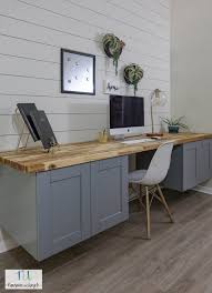 Butcher block and plank countertops, plus countertops made by john boos & co. Diy Modern Floating Office Desk With Acacia Butcher Block Countertop