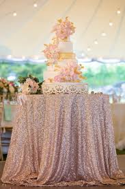 Blush And Gold Wedding At Jonathan Edwards Winery Junebug Weddings Pink And Gold Wedding Wedding Cake Table Rose Gold Wedding