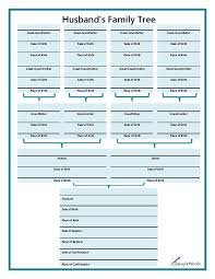 Husbands Bible Style Family Tree Chart