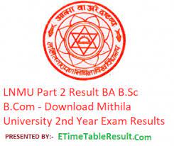 Bsc part 2 result 2021. Lnmu Part 2 Result 2021 Download Ba B Sc B Com 2nd Year Exam Results Mithila University