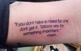 Teigen also shared a photo of a small heart tattoo on her index finger. Man Goes Viral After Getting Text From His Mom Tattooed On His Arm Readsector