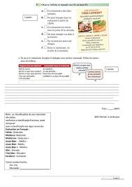Controle Niveau 2 Au Restaurant Enseignement Du Francais Apprentissage De La Langue Francaise Restaurant