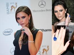 5 Celebrity Sapphire Engagement Rings You Can Own In 2020 Victoria Beckham Victoria Beckham Photos Victoria