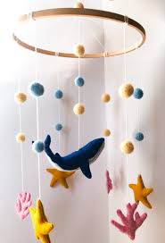 Buy Baby Whale Mobile Sea Mobile Sea Nursery Room Whale Mobile Blue Whale  Decor Felt Baby Mobile Baby Crib Mobile Baby Shower Baby Boy Baby Girl  Online in India