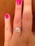 2 Carat Cushion Cut Diamond Ring On Hand