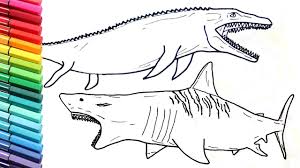 Well, what are you waiting for? Mosasaur Dinosaurs Coloring Pages Ahliahzuhairi