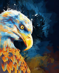 Birds Of Prey Full Movie Online Free Dailymotion Eagle Eye Digital Painting Prints And Products Are Available In My Society6 Store Eagle Eagleeye Portrait Animal Wild B Eye Art Art Animal Paintings