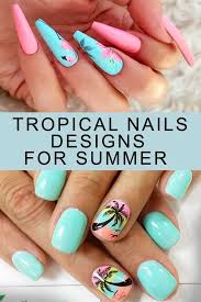 Maybe you would like to learn more about one of these? Fresh Tropical Nails Come Out To Play Naildesignsjournal Com Tropical Nails Tropical Nail Designs Palm Tree Nails