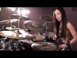Drowning Pool Bodies Drum Cover By Meytal Cohen Drum Cover Girl Drummer Drums