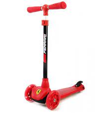 Ferrari twist scooter with adjustable handle bar, for the perfect height. Ferrari Kids Twist Scooter Adjustable Folding Kick Push 3 Wheels For Boy