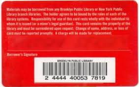 If you get an american library card it can be a lot of hassle for things you could likely access in france. Functional Card Brooklyn Public Library Brooklyn Cyclones Education Universities Libraries United States Of America Brooklyn Public Library Col Us Bpl 002