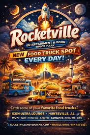 Rocketville food truck hangout — Food court food truck in Huntsville, Alabama