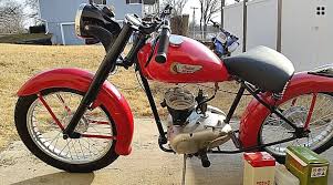 Image result for Red 1951 Motorcycle