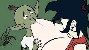 Elf Breast Sucking a Woman