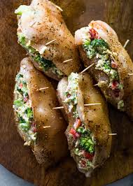 Cheesy Broccoli Stuffed Chicken Low Carb Keto Gimme Delicious