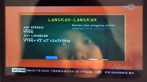 Berikut contoh bilangan kuadrat antara 1 sampai 300. Jadwal Belajar Dari Rumah Tvri Hari Ini Selasa 21 Juli 2020 Akar Kuadrat