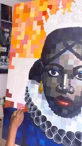 It's Today! Eka Iban by Nelly Ating. In Eka Iban, an Efik phrase meaning  “mother of women," Ating stitches her mother's photographic archive into  abstract mixed‑media collages, revealing the weight of cultural