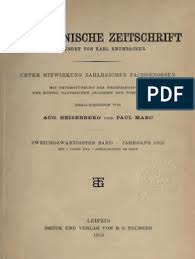 Check spelling or type a new query. Byzantinische Zeitschrift Jahrgang 22 1913