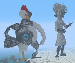 Robot Chicken Minecraft Pixel Art Made By Fakeuniform Pixel Art Minecraft Pixel Art Art Minecraft pixel art moustache diys room decor movie posters how to make mustache bricolage film poster. robot chicken minecraft pixel art made