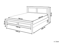 If you're looking to create a space that exudes modern, minimalist style, choose a contemporary black wooden bed frame which features bold, angular lines. Wooden Eu Double Size Bed Blue Olivet Beliani De