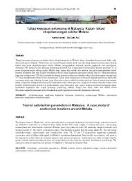 Antara tarikan utama di malaysia adalah ya, sudah semestinya. Top Pdf Pembangunan Pelancongan Lestari Di Melaka Perspektif Pelancong 123dok Com