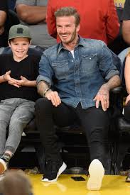 The couple are not often photographed together, and were seen arriving… David Beckham Fall Style