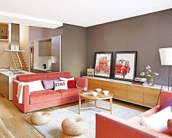 On Agrandit Par Le Haut Planete Deco A Homes World Deco Salon Canape Rouge Deco Canape Rouge Salon Gris