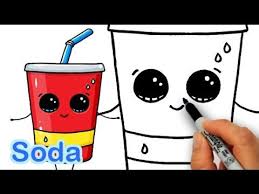 How To Draw Cute Cartoon Soda Cup Drink Step By Step Drawing Lessons Cute Drawings Drawing Lessons For Kids