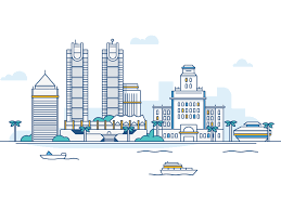 San Diego San Diego Skyline Landscape Illustration Infographic Illustration