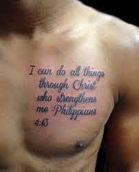 Text Tattoo Featuring A Quote From Phillipians Biblical Phillipians Text Tattoo Tattoos Quote Text Tattoo Bible Verse Tattoos Tattoo Quotes About Life