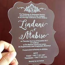 Unique Irregular Acrylic Wedding Invitations With Custom Design Ws293 Acrylic Wedding Invitations Wedding Invitations Acrylic Invitations