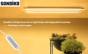Vegetable gardening, vegetable gardening tools Amazon Com Sondiko Led Plant Grow Light Strips Full Spectrum For Indoor Plants With Auto On Off Timer 144 Leds 4 Dimmable Levels 30w Sunlike Grow Lamp For Indoor Plants Home Improvement