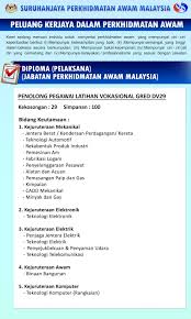 Permohonan kerja kosong baru di atas boleh dilakukan secara online. Jawatan Kosong Di Jabatan Perkhidmatan Awam Jpa Penolong Pegawai Latihan Vokasional Dv29 Jobcari Com Jawatan Kosong Terkini