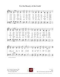 The United Methodist Hymnal 92 For The Beauty Of The Earth Hymnary Org Hymnal Printable Hymns Words