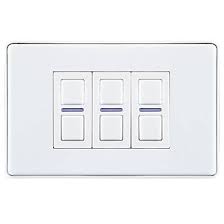 Philips hue white ambiance smart wireless lighting recipe kit (1 a19 led 60w equivalent dimmable bulb and remote dimmer switch) shop this collection (2) model# 530287. Lightwave 3 Gang 2 Way Led Smart Dimmer Switch White Switches Screwfix Com