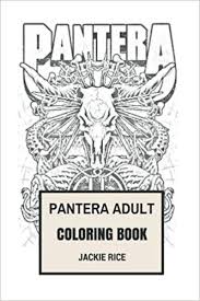 If you are looking for some mindful relaxation and stress reduction, these printable adult coloring pages are for you. United States Pantera Adult Coloring Book Texas Groove Metal And Might Of Phil Anselmo And Dimebag Darell Inspired Adult Coloring Book Books Books Literature Fiction